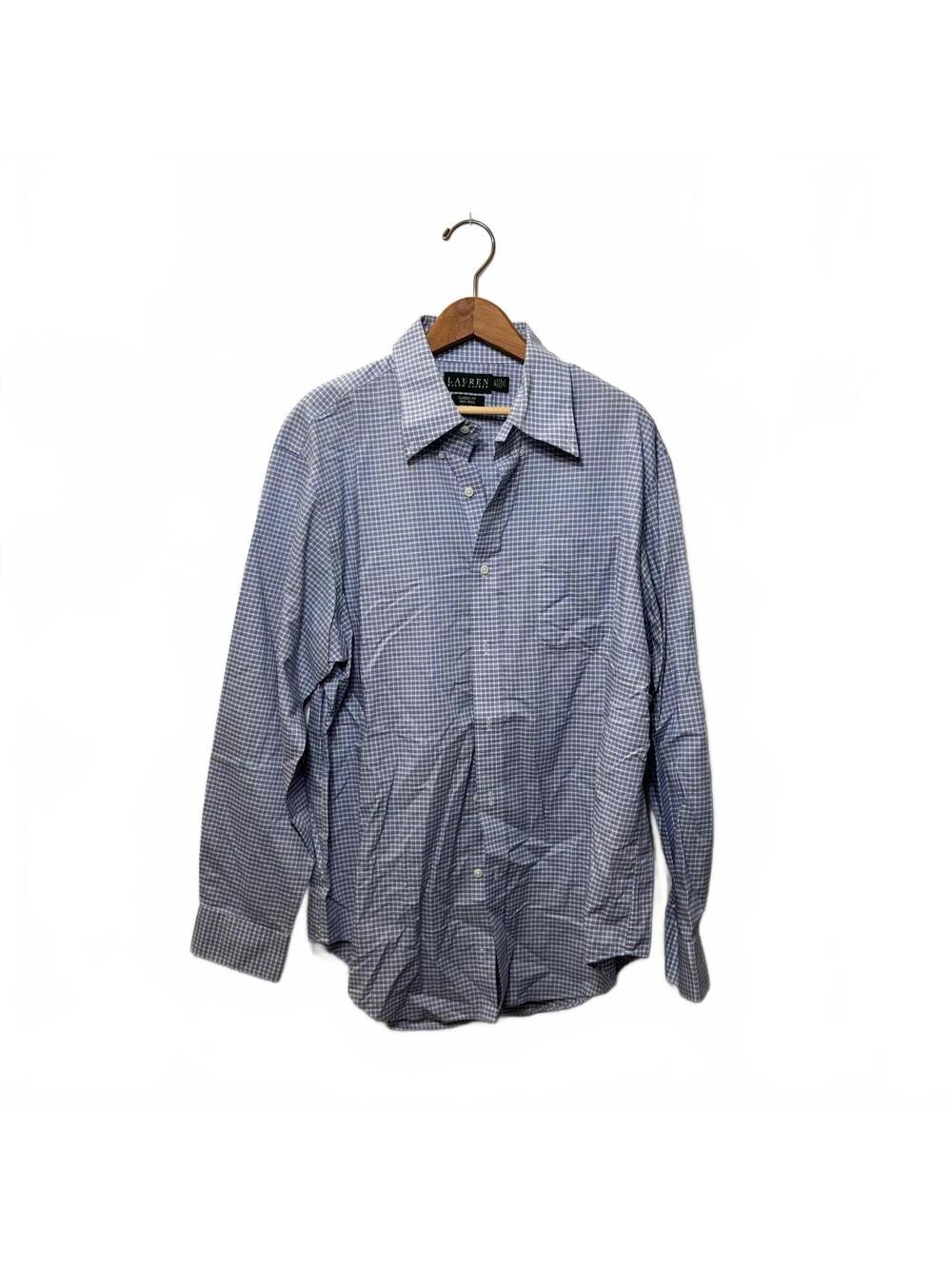 Lauren Ralph Lauren Blue Check Non-Iron Shirt